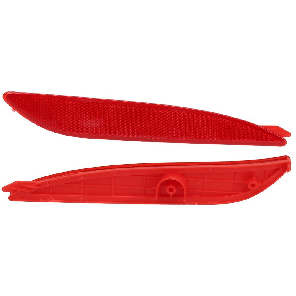 2PCS Red Bumper Reflector ABS Reflector Light for Elantra GL GLS L Limited 2011-2013 Rear Warning