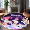 Customizable K-KPop Demon Hunters1 Round Non-Slip Carpet - Ideal for Garden, Picnic, Office, Perfect for Decoration, Suitable For All Seasons