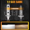 IVOTOW 2 Pack H1 LED Bulbs Canbus Error-Free Mini Fanless Car Headlight Replacement 12V/24V CSP 3000K Yellow/4300K Warm White/60