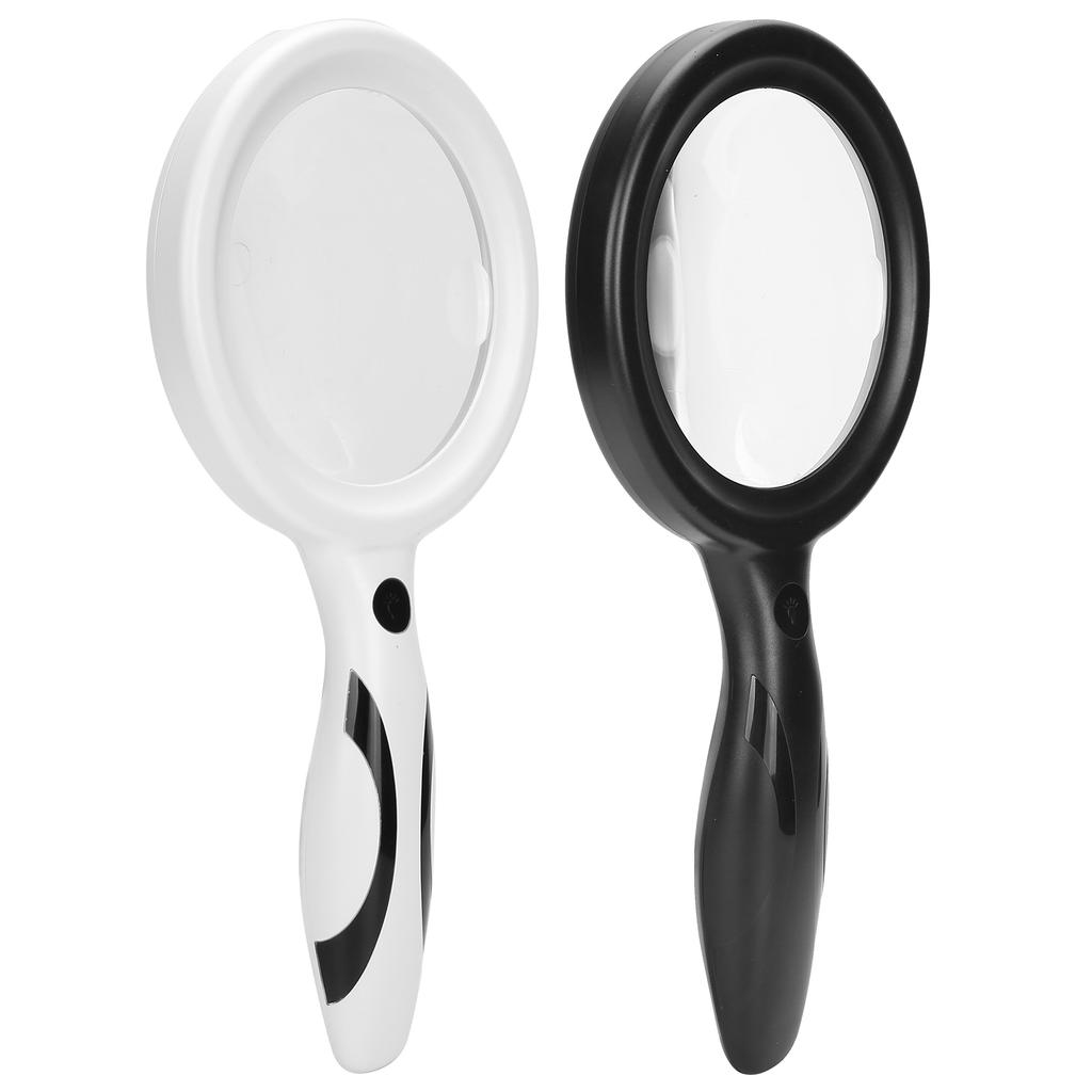 5X 10X Ручная лупа Светодиодная лупа с регулируемой яркостью для ремонта чтения