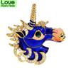 Зеленый глаз большая брошь единорог эмаль модная булавка в виде животного женские украшения стразы аксессуары 2 цвета в наличии