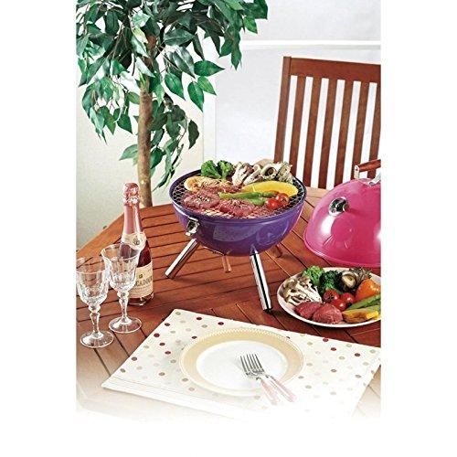 Captain Stag Multi-Mini Barbecue Stove, Blue x Green, Smoke Compatible, for 2-3 People, M-6374