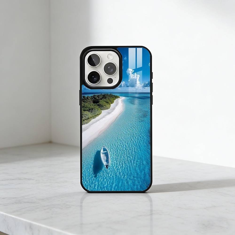 Чехол для телефона "Синие Морские Волны" для iPhone 17, 16, 15, 14, 13 Plus, Pro Max Магнитный Для Magsafe Беспроводной Зарядки