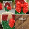 1PC Fashion Party Supplies Birthday Candles Christmas Theme Red Bow Cake Decor 0-9 Number