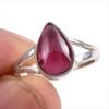 Натуральный гранат драгоценный камень ручной работы 925 пробы серебро подарок кольцо S.6 D7g96