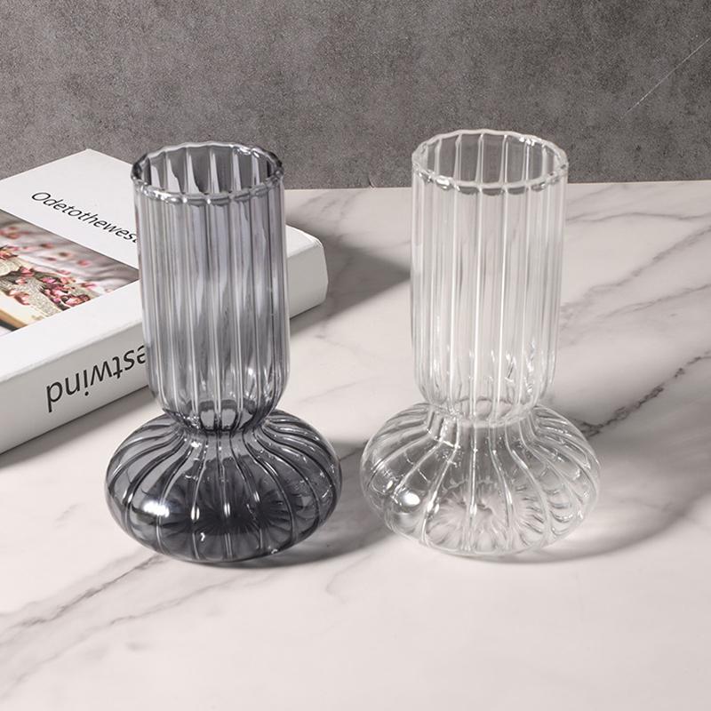 Домашний декор Украшение гостиной Ваза Цветочные горшки Декоративный стеклянный контейнер