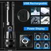 Most Powerful LED Flashlight Strong Light Tactical Torch Outdoor Waterproof Camping Hiking Lantern  USB Rechargeable Lamp