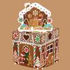 Gingerbread Man Christmas Gift Box With Paper Design For Holiday Parties And Gift Giving