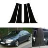 Стойки стоек автомобиля Skoda Octavia Mk2 (1З) 2005-2013 Глянцевые черные наклейки на отделку окон и дверей, аксессуары для автостайлинга