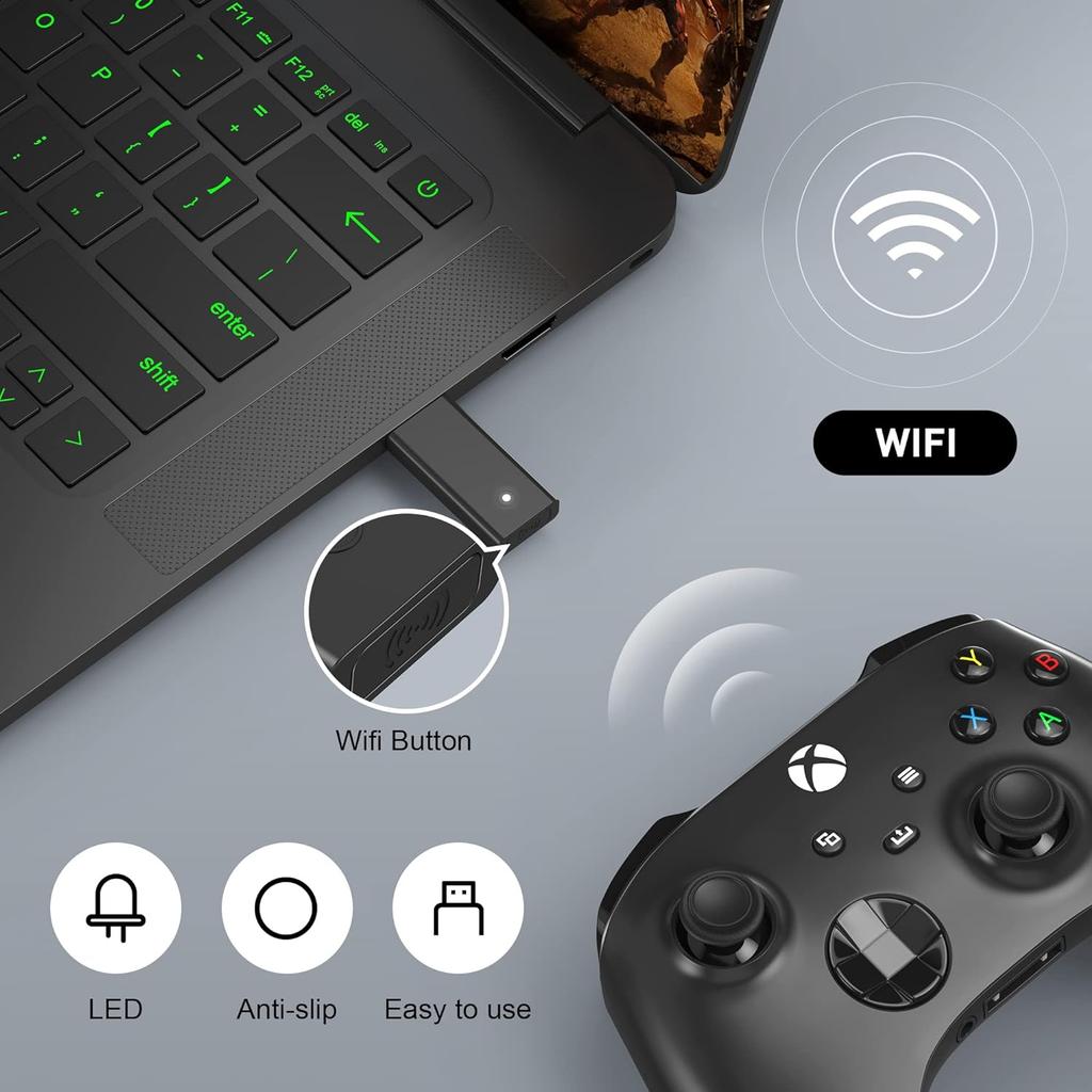 Для Xbox One S X Elite Windows Беспроводной контроллер ПК Приемник 2-й USB-адаптер