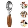 304 Stainless Steel Rosewood Ice Cream Scoop Fruit Watermelon Baller Spoon Mashing Ice Cream Scoops Potato Scoops Kitchen Tool
