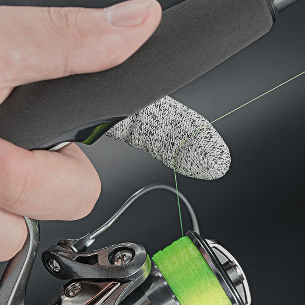1PC Lure Single Fingerstall Wear Resistant Cut Protection Control Line Long Shot Fishing Gloves Outdoor Fishing Accessories