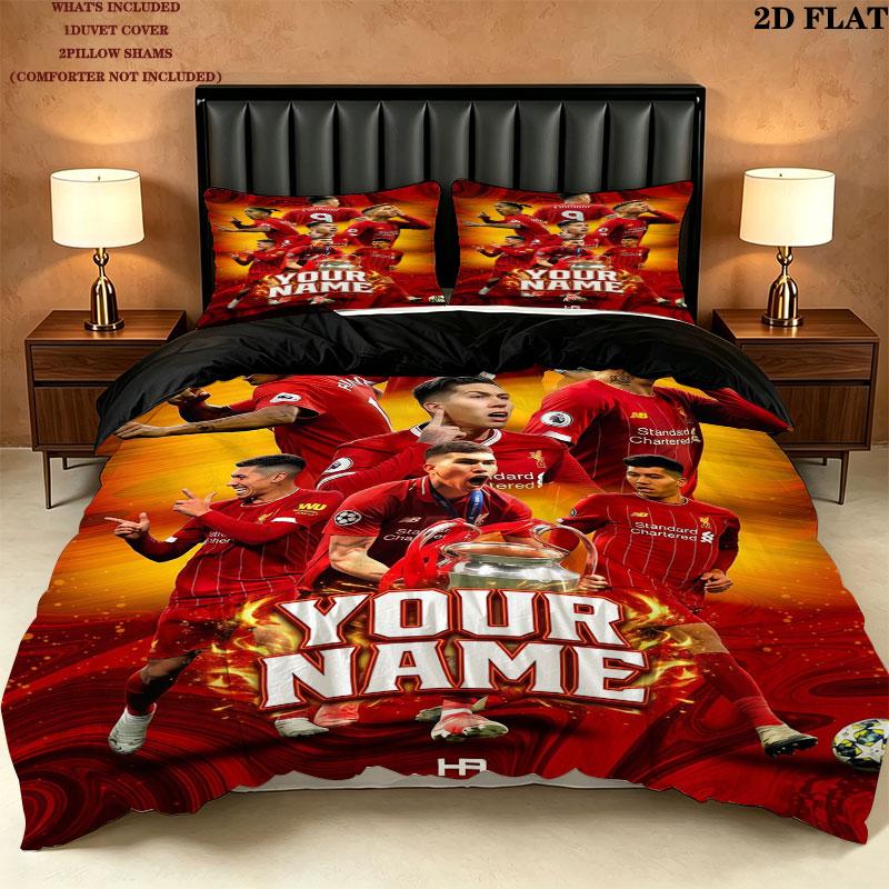 Custom Lfc Bedding Quilt Set Quilt Cover Pillowcase Home Decoration Birthday Gift (1 * duvet cover + 2 * pillowcase, without core)