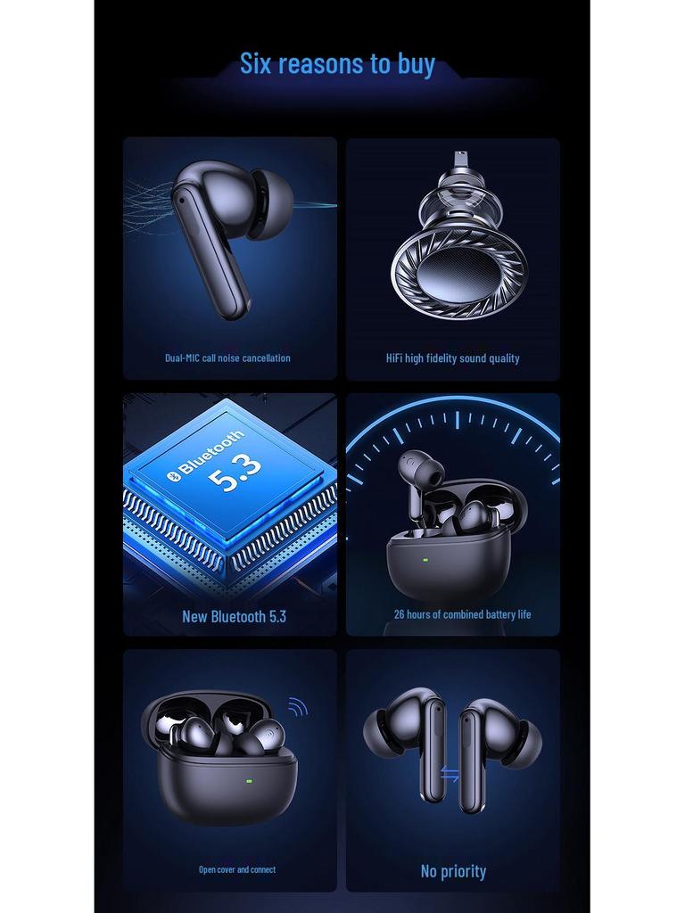 XY17 TWS Sports ANC Wireless Earbuds with Long Battery Life