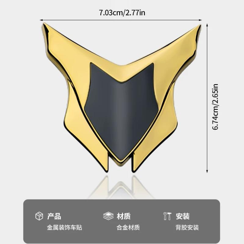 Piaggio motorcycle electric car all-metal decorative sticker 3D three-dimensional modified shield logo front windshield side logo badge