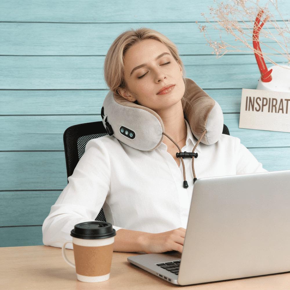 Neck and Shoulder Massager with Heat Therapy - Adjustable & Portable USB Charging
