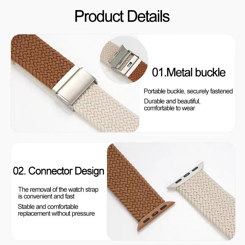 Плетеный ремешок Solo Loop для Apple Watch Band 44 мм, 40 мм, 45 мм, 41 мм, 42 мм, эластичный нейлоновый браслет Correa, iWatch Series 4 5 se 6 7 3 8