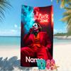 Customizable personalized beach towels Joker themed designs.Suitable for the beach, yoga, sports;ideal as beach accessories