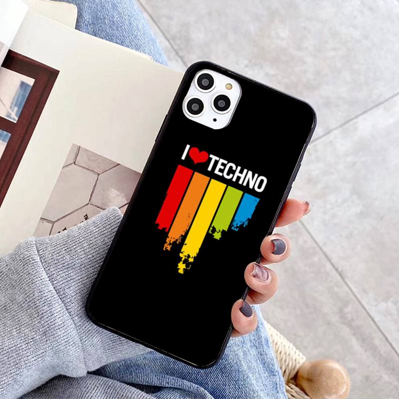 Чехол для телефона Techno Music для iPhone 11 12 13 Mini Pro Max 8 7 6 6S Plus X 5 SE 2020 XR XS Funda Case