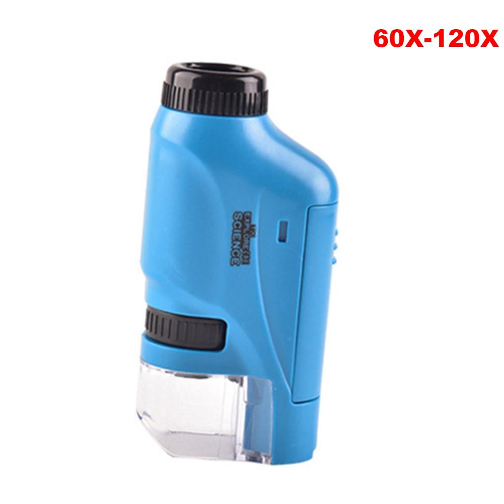 1000x Детский микроскоп Лаборатория Цифровые микроскопы 2-дюймовый IPS-экран Электронный увеличитель Камера с 8 светодиодами Функция фото-видео