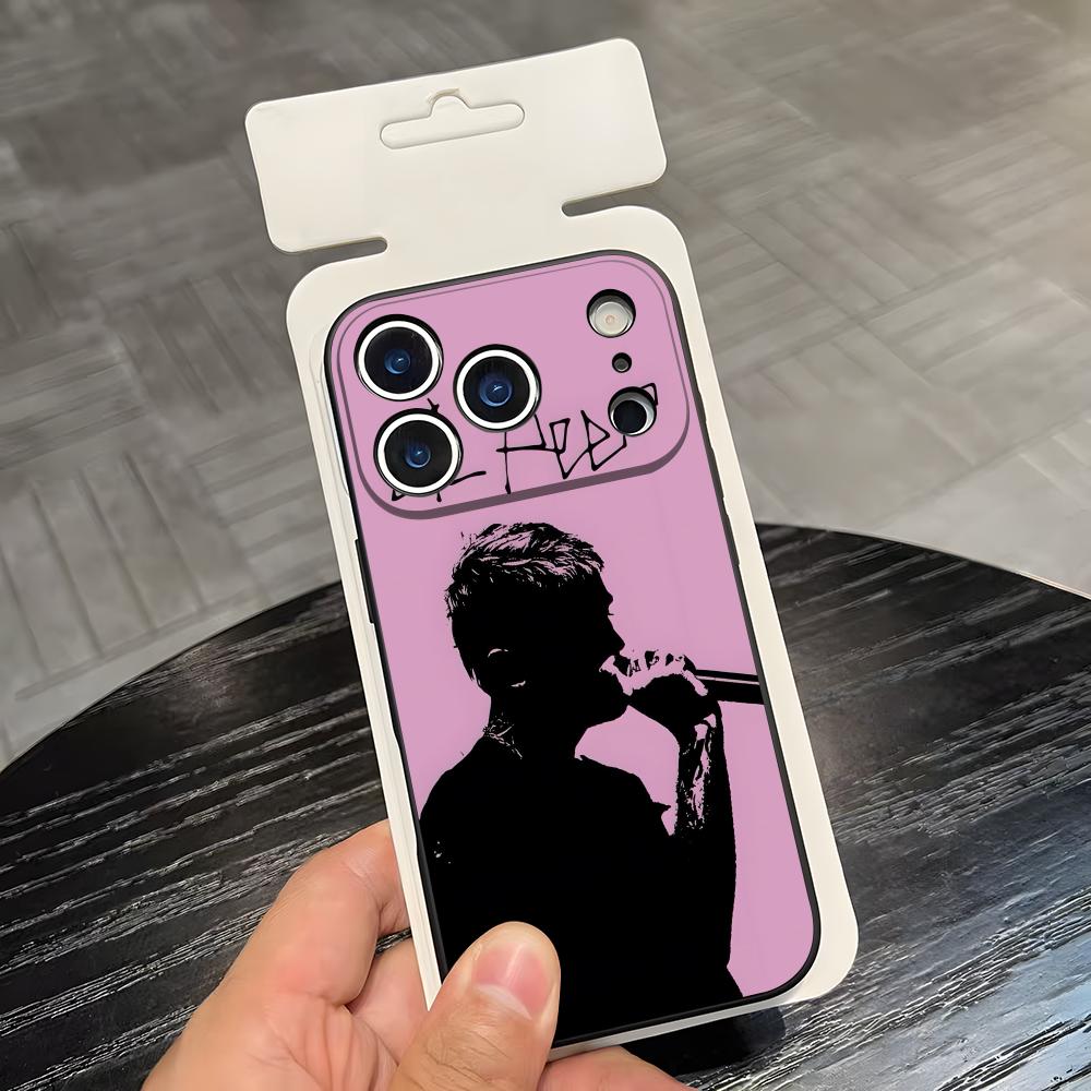 Чехол для телефона L-Lil Peep в стиле аниме для IPhone 17 Air 16 E Pro Max 15 14 13 Mini 12 Pro 11 Max Plus Черный Мягкий