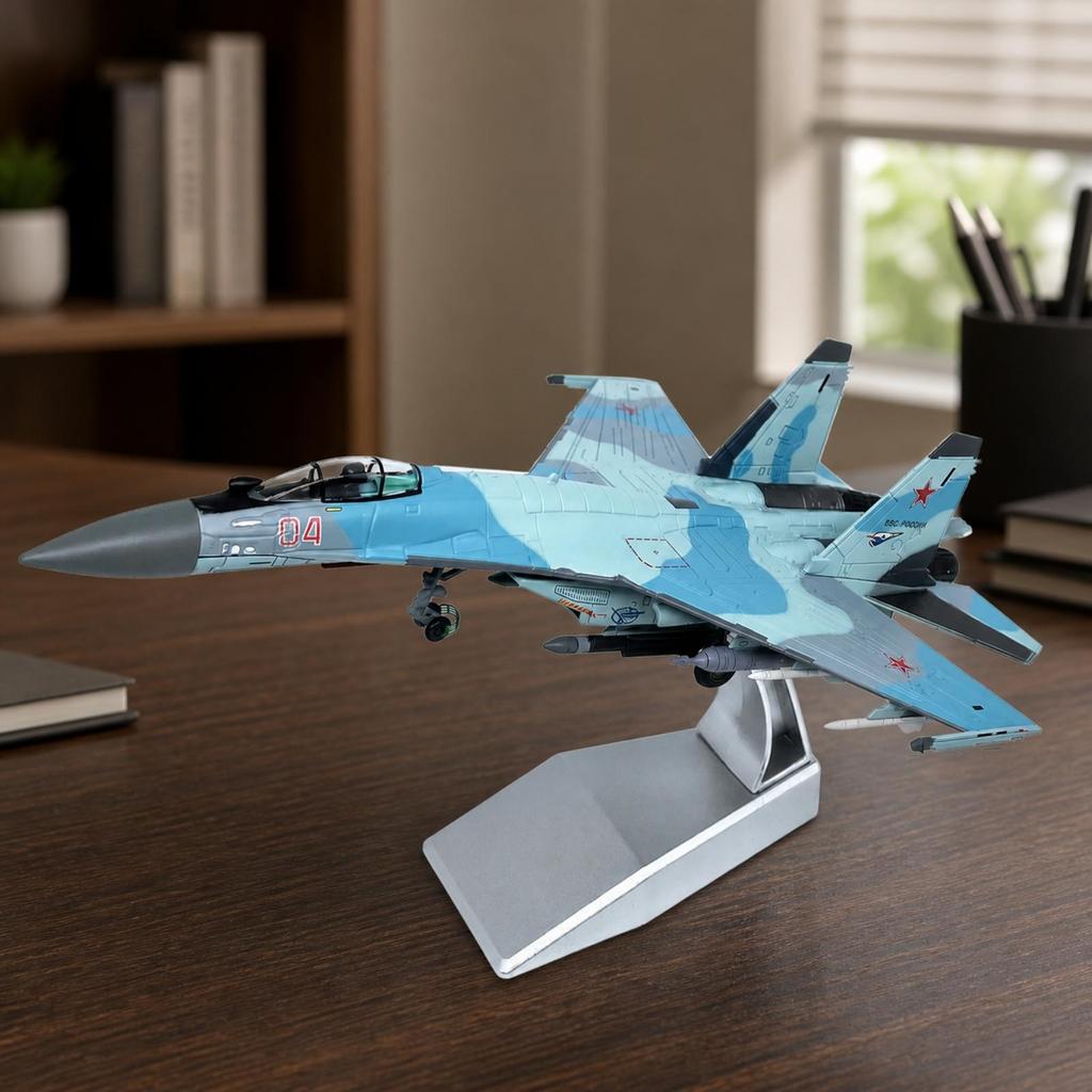 Модель истребителя Су-35 в масштабе 1/100 Готова к подарку для коллекции