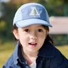 Бейсболка из пяти частей в стиле ретро для мальчиков и девочек с буквенным принтом, детская быстросохнущая кепка для защиты от солнца, кепка для прогулок на свежем воздухе