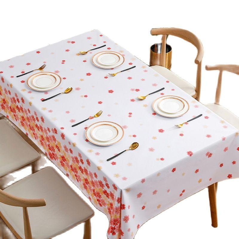 Маленькие свежие стильные бытовые скатерти для украшения стола в гостиной, прямоугольная водонепроницаемая и маслостойкая скатерть
