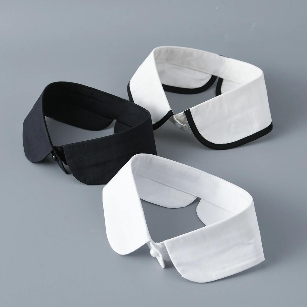 Women Shirt Fake Collar For Women Half Shirt Tie Neckwear Decorative Ladies Detachable Collar For Lapel