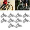 10 Pair 10 Speed Steel Bike Bicycle Chain Missing Link Connector Parts Cycling Accessory Silver