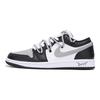 Jordan Air Jordan 1 Каштановый Нескользящее Покрытие Низкие Винтажные Баскетбольные Кроссовки Мужские Черный Серый 553558-131(Team59-SBOX)