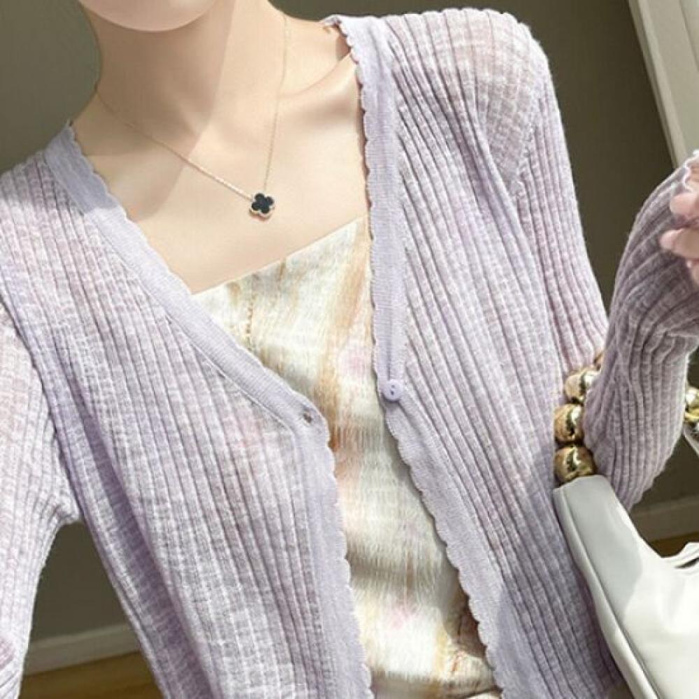 Navava Long Sleeve Knit Cardigan Pastel Nk2077