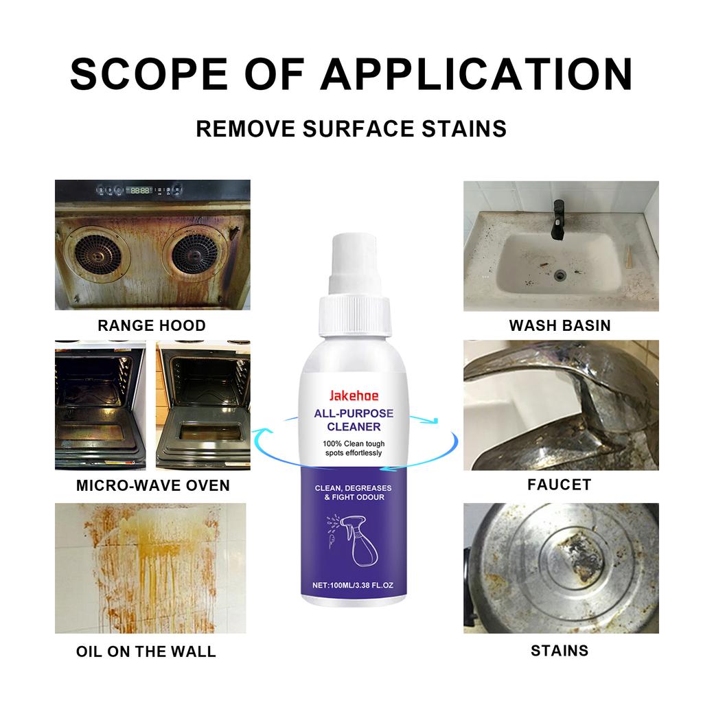 Очиститель для тяжелых масел Мощный очиститель для кухонных масляных пятен Удаитель масляных пятен Чистящий спрей для грилей Духовки для дома Чистка варочных панелей