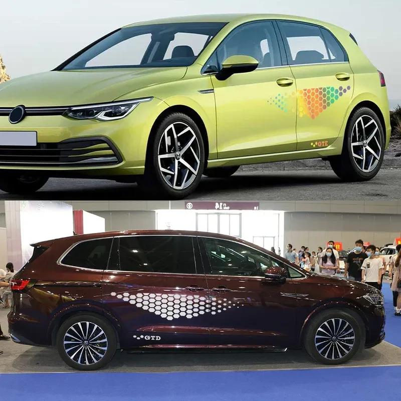 Боковые наклейки на дверь автомобиля для Volkswagen VW Golf 4 5 6 7 TSI TCR GTD GTI MK4 MK5 MK3 MK2 MK7 Polo, автоаксессуары, виниловые наклейки