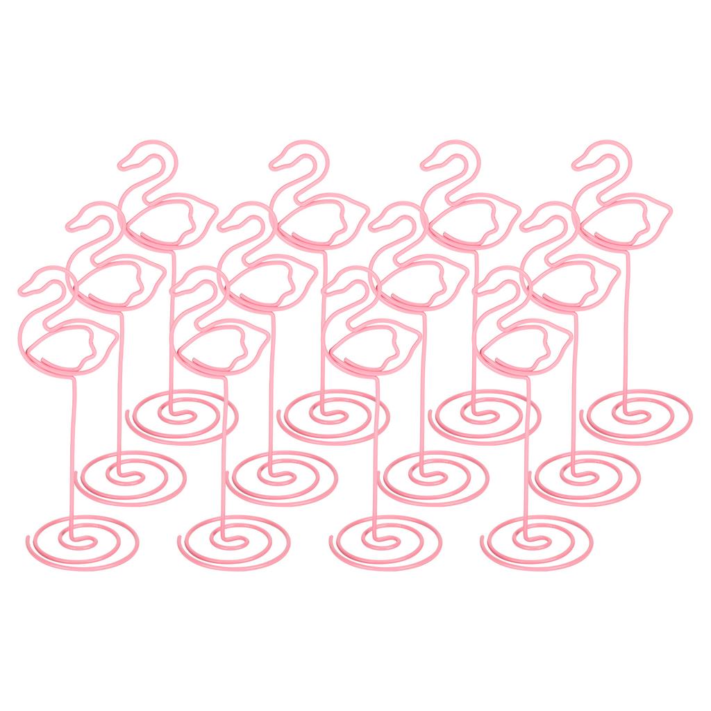 12 шт. фотозажим в виде лебедя с основанием из железной проволоки для настольных карточек, товаров для дома, бизнеса и рукоделия