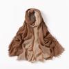 Women Gradient Cotton Linen Scarf Summer Girl Colors Patchwork Sunscreen Scarves Soft Shawl Foulard Viscose Wrap Shawls New