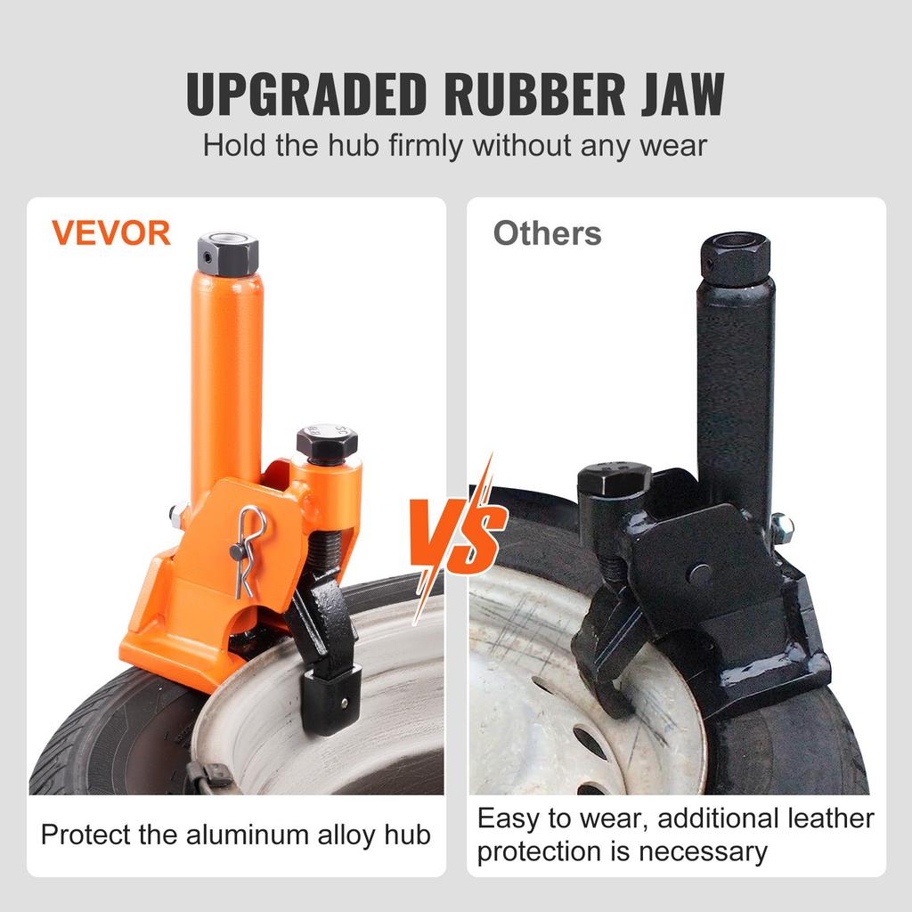 VEVOR Manual Tire Bead Breaker, 96.5-106.7 mm Tires Changer Tool with Rubber Pad, Protect Aluminum Alloy Hubs
