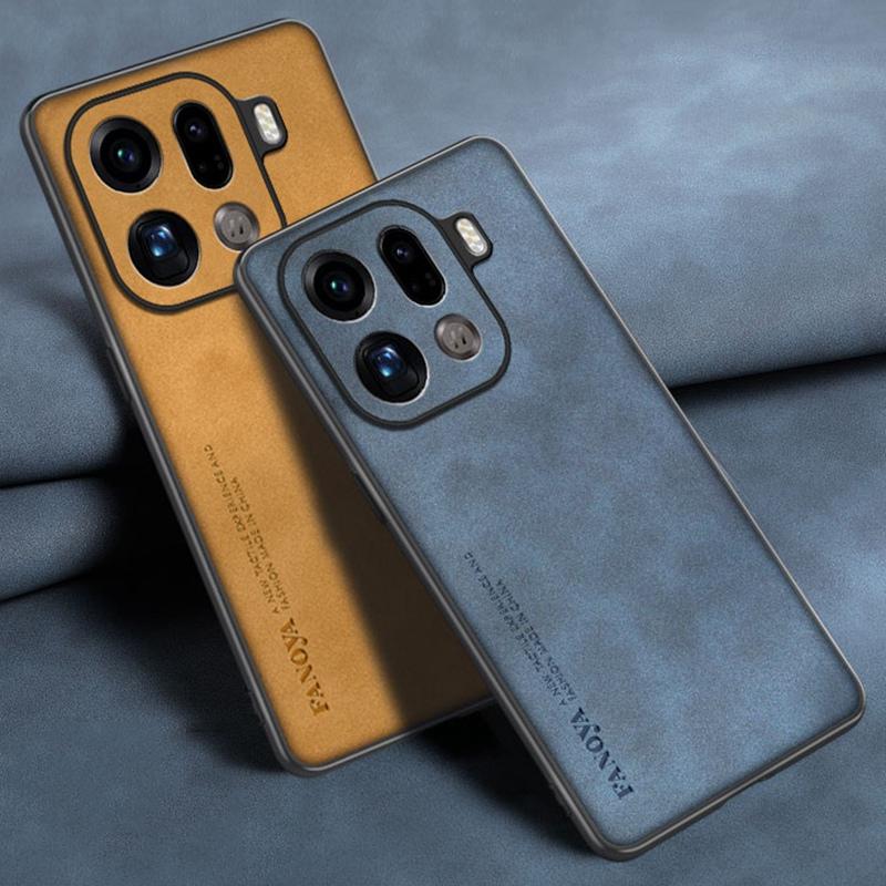 Для чехла OPPO Find X9 Pro Роскошный чехол для телефона из искусственной кожи Для OPPO FindX9 Pro 5G Задняя крышка Силиконовый Противоударный Полная защита