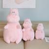 Забавный бегемот/белый медведь/хаски/сурок плюшевая милая толстая кукла игрушка мальчик девочка мягкая декоративная подушка сюрприз подарок на день рождения наполнитель декор