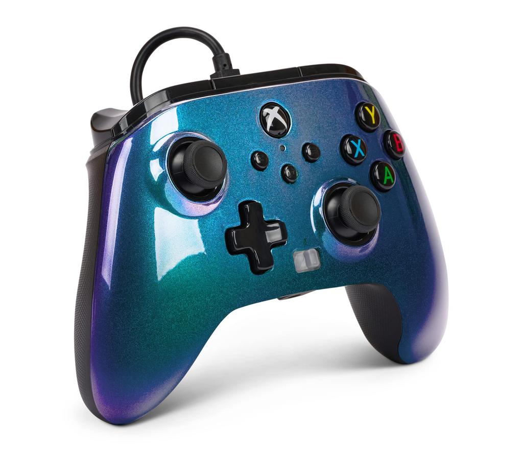 Год PowerA Enhanced Wired Controller Aurora Функция двойной вибрации для Xbox Series Xbox One PC Windows [2 Гарантия] XS 10/11 (Официально лицензировано)
