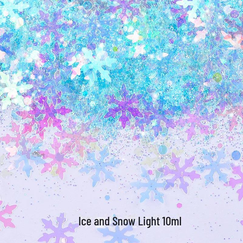 Dreamy Summer Glitter Mix: Hexagonal Sequins, Laser, and Fine Glitter In DIY Hemp Material.