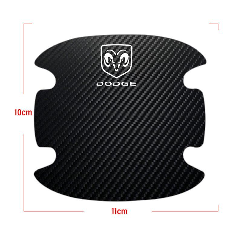 4 шт./компл. Наклейка на ручку двери автомобиля против царапин, углеродное волокно для Dodge Journey Caliber Challenger Charger Ram 1500 Stratus Dart Dakota Durango