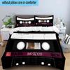 Cassette Tape Design 3pcs Bedding,Including 1pc Duvet Cover And 2pcs Pillowcases Perfect for Christmas,Ideal for Bedroom, Dormitory
