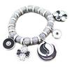 [G5538] - Designer Bracelet 'Emilie' Black Silver