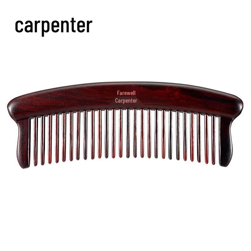 Женский расческа-гребень из красного дерева Tan Mujiang с инкрустацией, подарочный набор