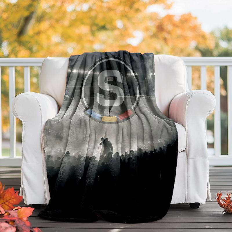 AC Sparta Praha Flannel Blanket Soft All-Season Throw, Design for Camping, Car Travel, Hiking Sofa, Bed, Office Perfect Gift for Parties