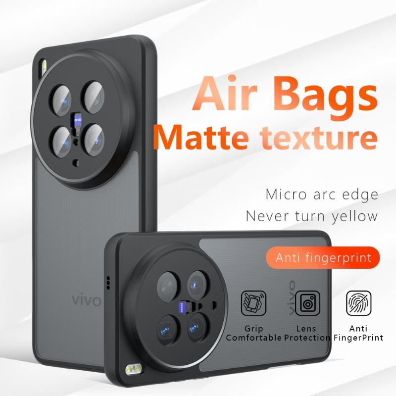 For VIVO X200 Ultra Matte PC+TPU Shockproof Case for VIVO X200ultra X200 Pro Mini X100S Pro Hard Bumper Soft Clear Back Cover