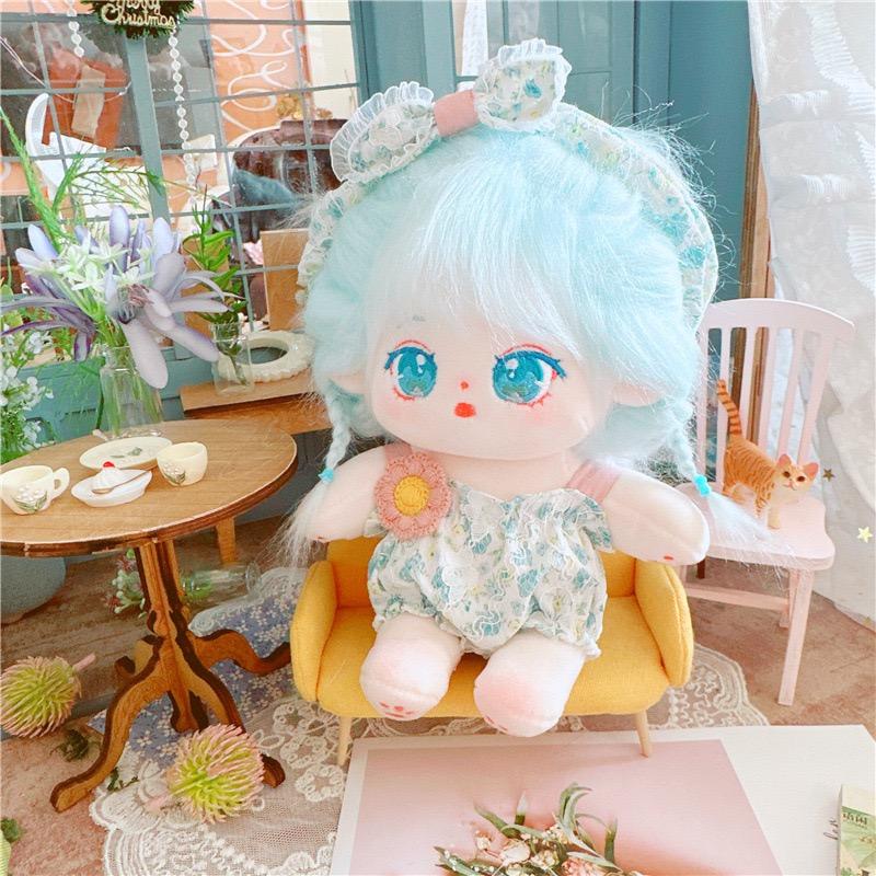 20 см хлопковая кукла с синими волосами Baby Friends Idol Star Dolls милые мягкие плюшевые игрушки куклы плюшевые игрушки фанаты коллекция подарков