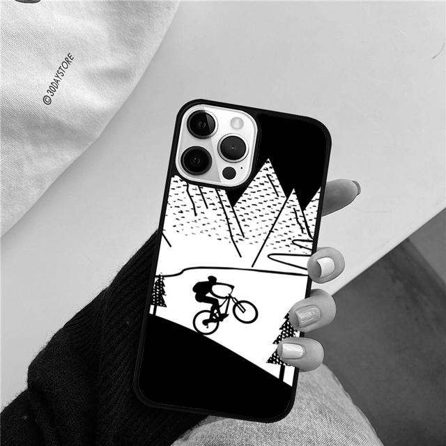 Чехол-ракушка для горного велосипеда для iPhone 17 Air 15 16 14 13 12 Pro Max 11 Pro Max Plus Чехол для телефона