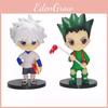 Набор красочных фигурок по Hunter X Hunter, включающий модели Гона, Киллуа, Курапики и Хисоки.